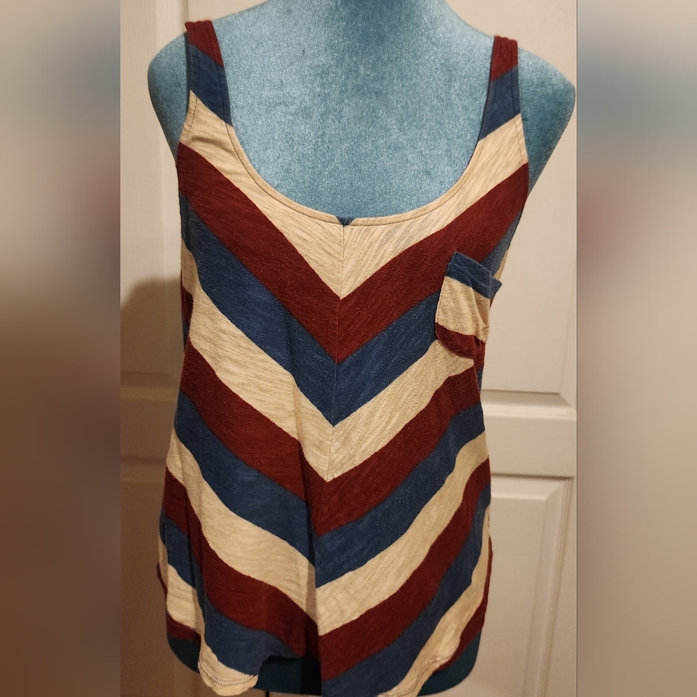 BDG Multicolor Chevron Tank Top M